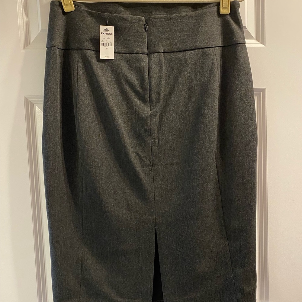 Express charcoal gray pencil skirt